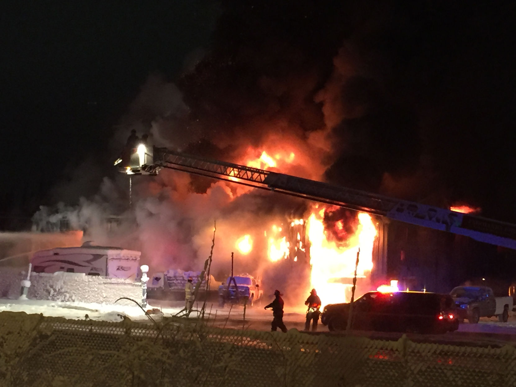 RV center fire